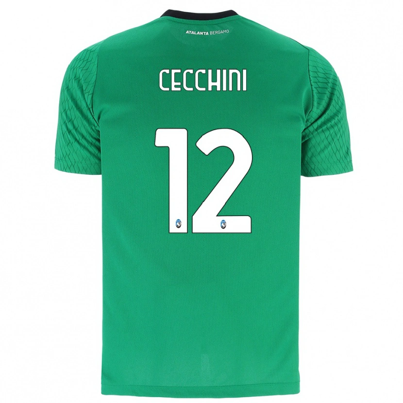 Danxen Kinder Filippo Cecchini #12 Trikot Smaragdgrün Torwarttrikot 2025/26 Schweiz