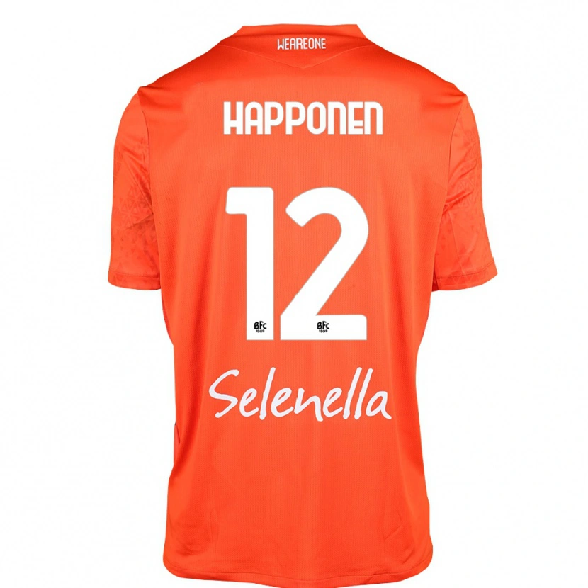 Danxen Kinder Ukko Happonen #12 Trikot Orange Schwarz Weiß Torwarttrikot 2025/26 Schweiz