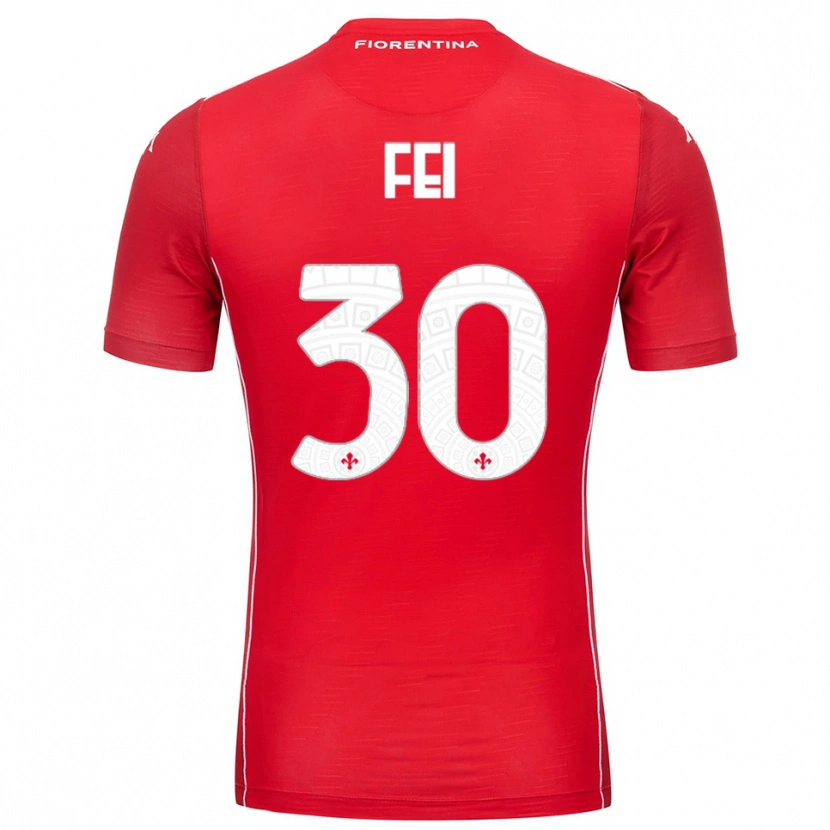 Danxen Kinder Gianmaria Fei #30 Trikot Rot Weiß Torwarttrikot 2025/26 Schweiz