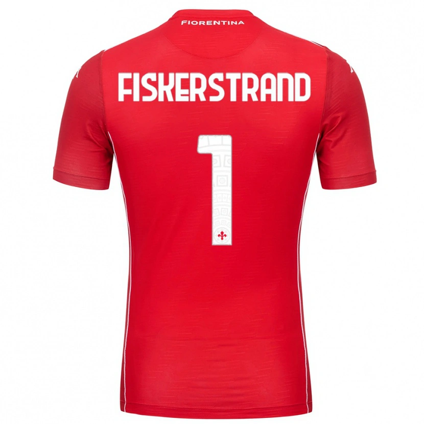 Danxen Kinder Cecilie Fiskerstrand #1 Trikot Rot Weiß Torwarttrikot 2025/26 Schweiz