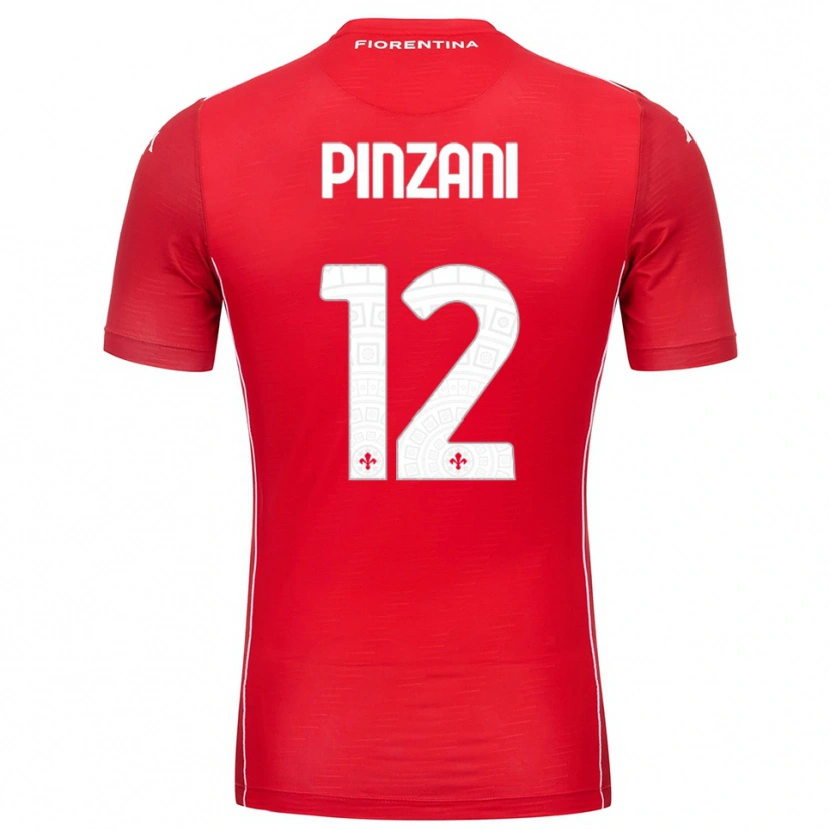 Danxen Kinder Lorenzo Pinzani #12 Trikot Rot Weiß Torwarttrikot 2025/26 Schweiz
