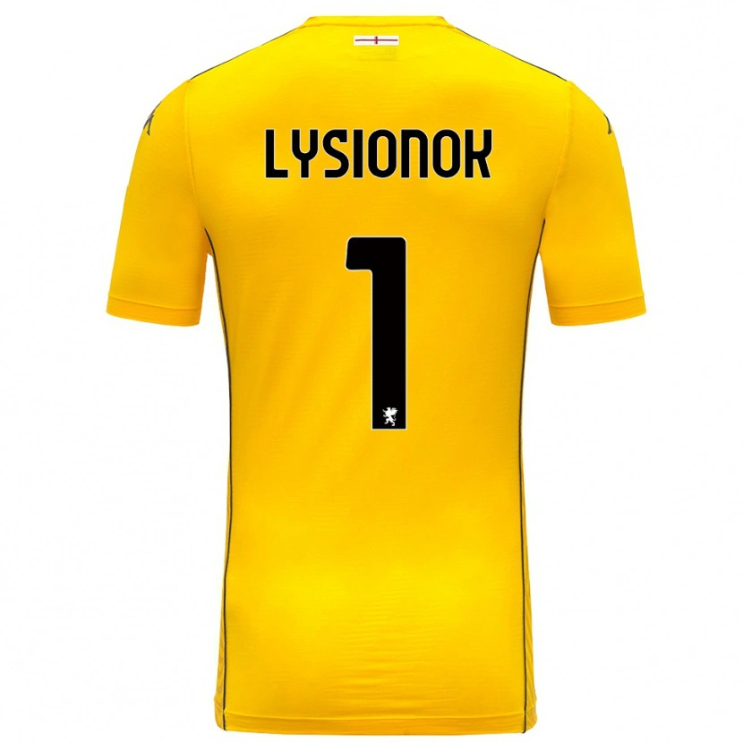 Danxen Kinder Ernestas Lysionok #1 Trikot Dunkelgelb Schwarz Torwarttrikot 2025/26 Schweiz
