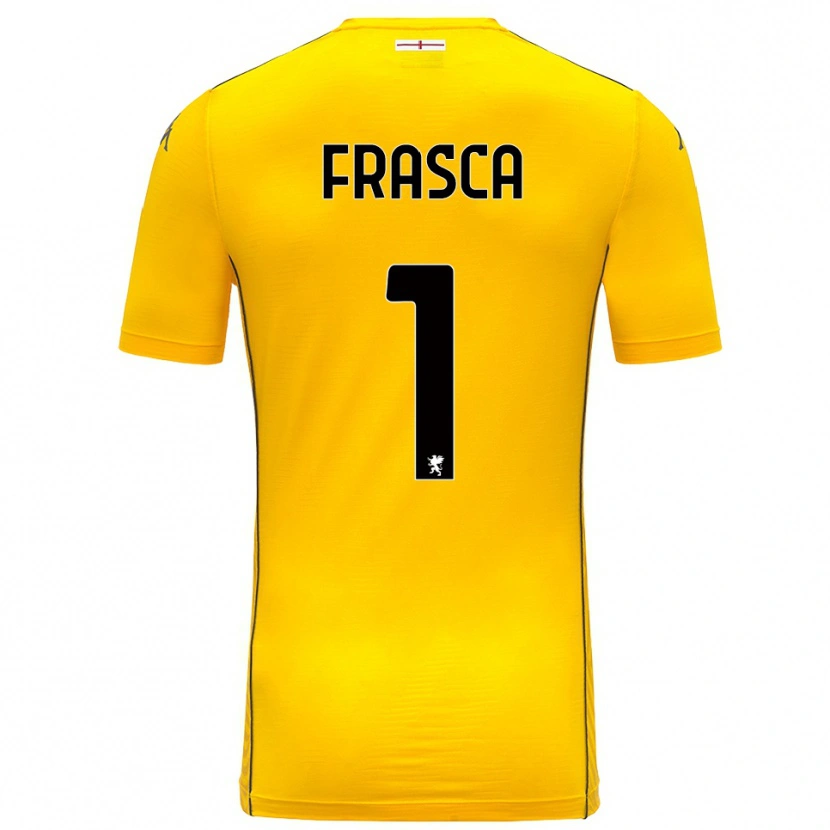 Danxen Kinder Andrea Frasca #1 Trikot Dunkelgelb Schwarz Torwarttrikot 2025/26 Schweiz