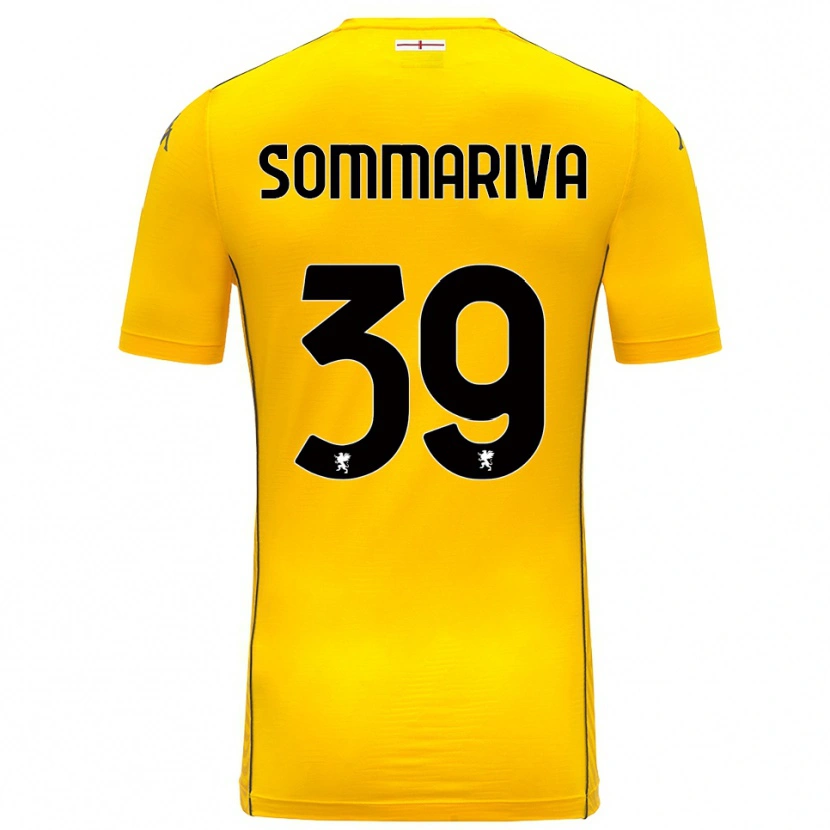 Danxen Kinder Daniele Sommariva #39 Trikot Dunkelgelb Schwarz Torwarttrikot 2025/26 Schweiz