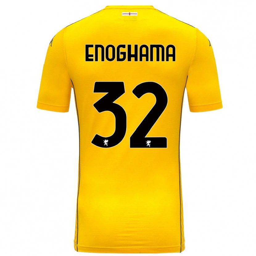 Danxen Kinder Isaac Enoghama #32 Trikot Dunkelgelb Schwarz Torwarttrikot 2025/26 Schweiz