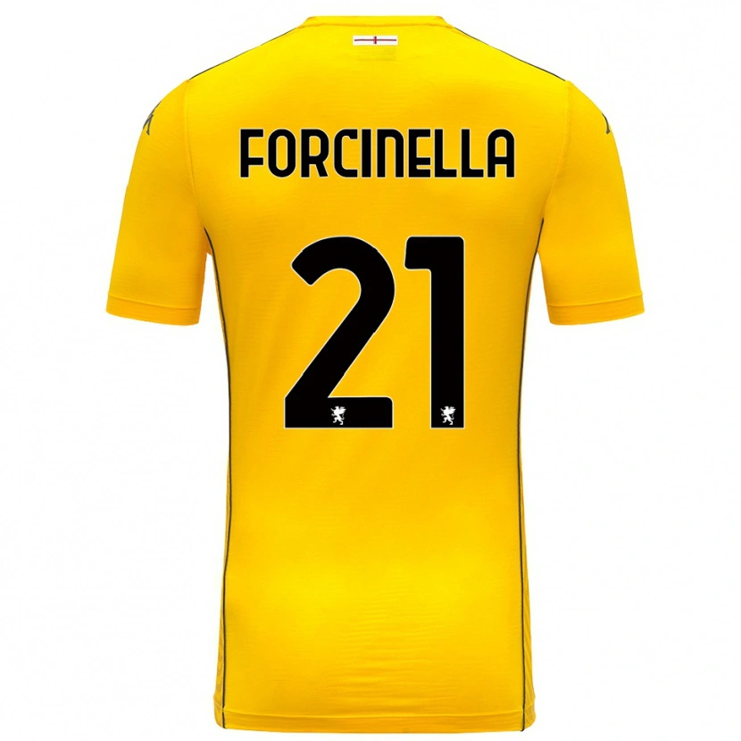 Danxen Kinder Camilla Forcinella #21 Trikot Dunkelgelb Schwarz Torwarttrikot 2025/26 Schweiz
