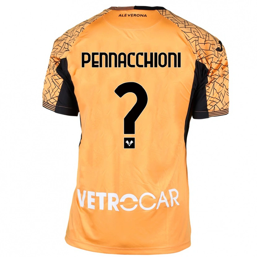 Danxen Kinder Jacopo Pennacchioni #0 Trikot Orange Schwarz Weiß Torwarttrikot 2025/26 Schweiz