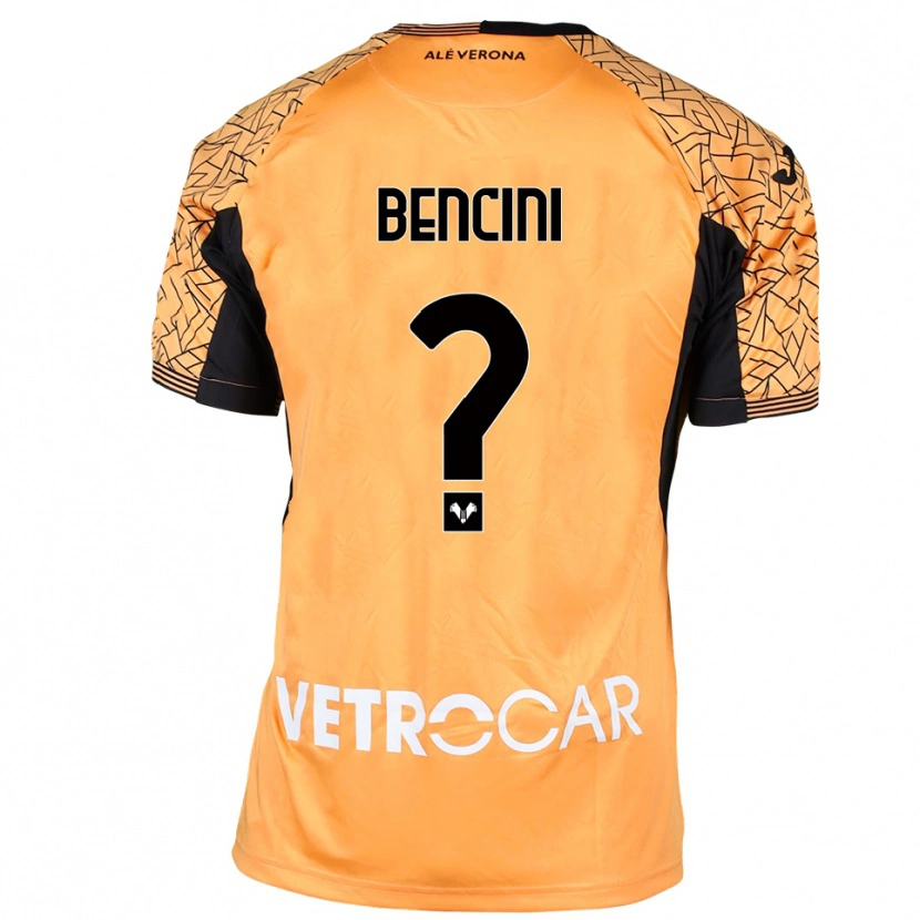 Danxen Kinder Mattia Bencini #0 Trikot Orange Schwarz Weiß Torwarttrikot 2025/26 Schweiz