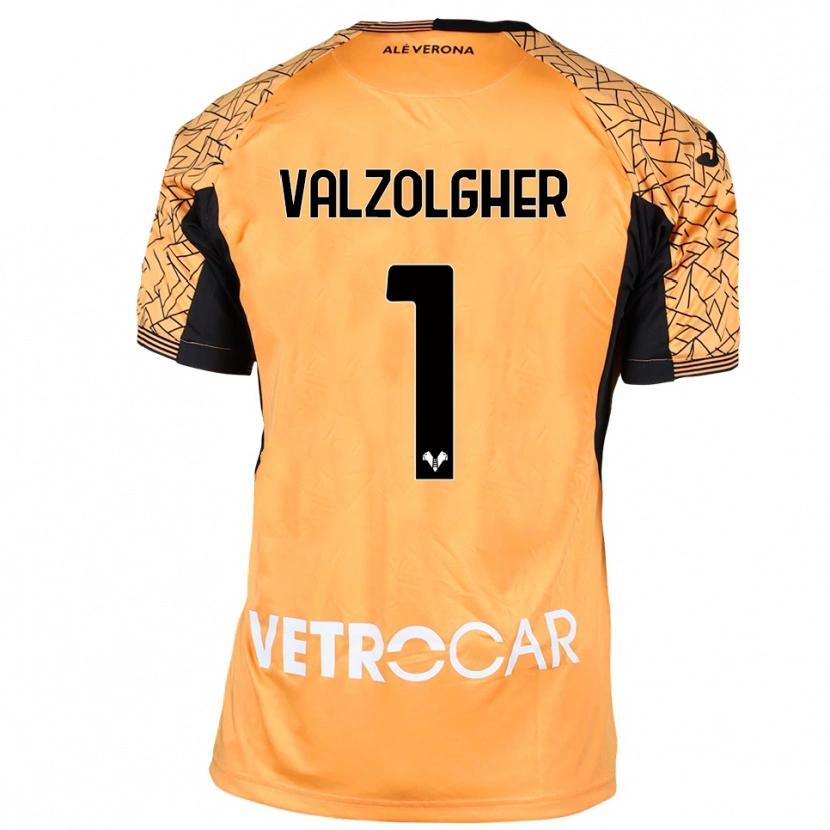 Danxen Kinder Chiara Valzolgher #1 Trikot Orange Schwarz Weiß Torwarttrikot 2025/26 Schweiz
