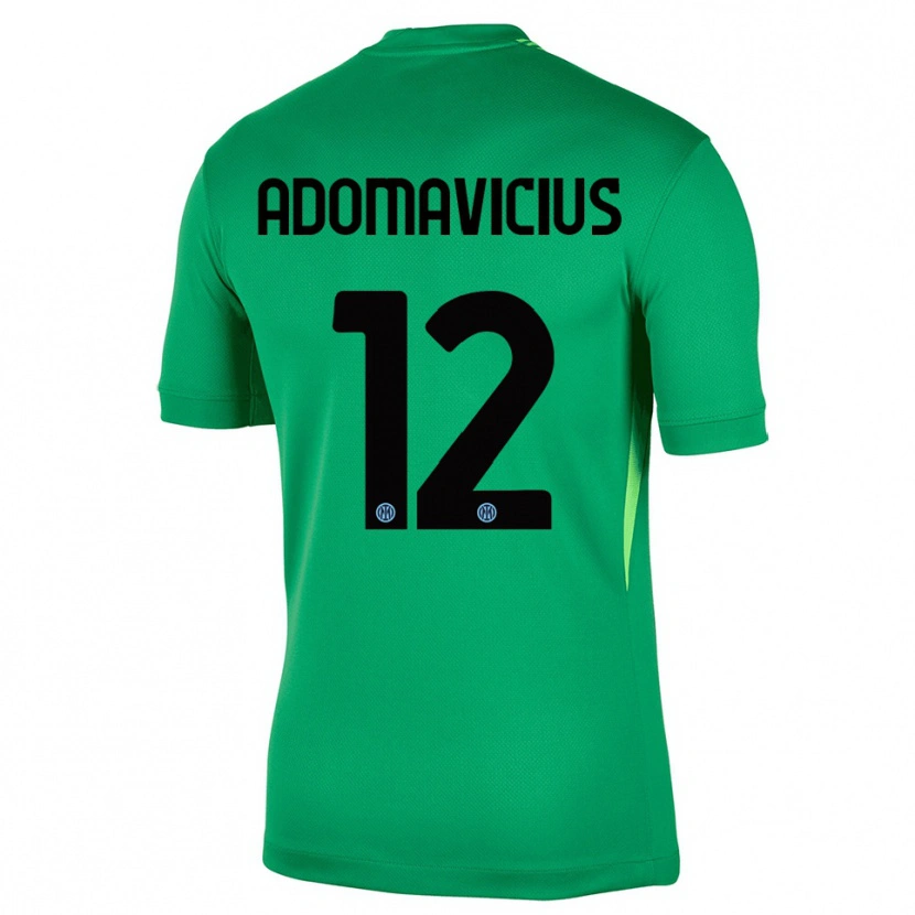 Danxen Kinder Henrikas Adomavicius #12 Trikot Hellgrün Schwarz Torwarttrikot 2025/26 Schweiz