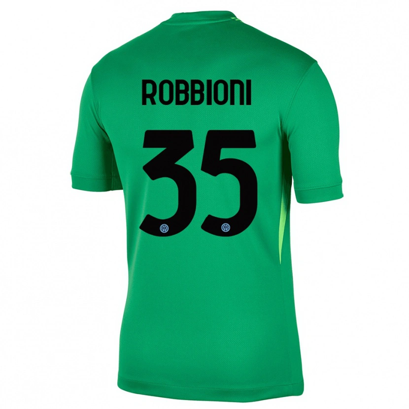Danxen Kinder Matilde Robbioni #35 Trikot Hellgrün Schwarz Torwarttrikot 2025/26 Schweiz