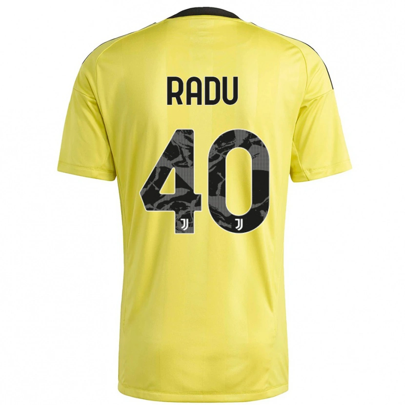 Danxen Kinder Riccardo Radu #40 Trikot Gelb Weiß Torwarttrikot 2025/26 Schweiz