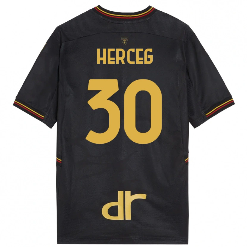 Danxen Kinder Lovro Herceg #30 Trikot Schwarz Braun Torwarttrikot 2025/26 Schweiz