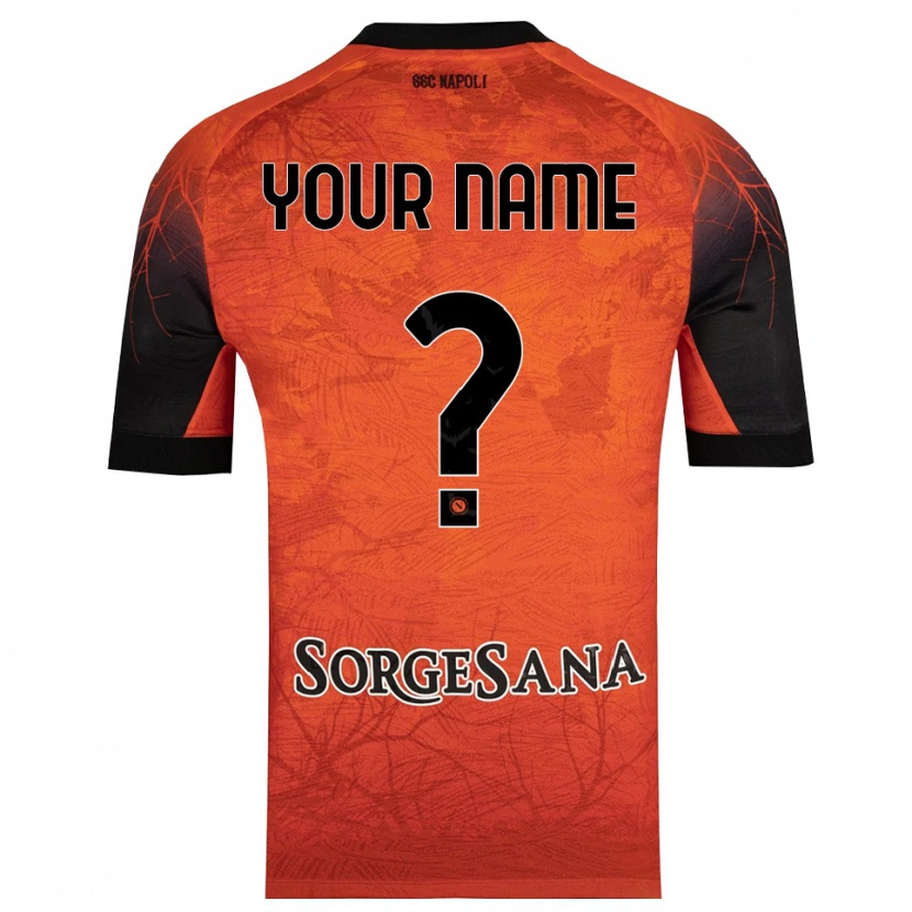 Danxen Kinder SSC Napoli Trikot Orange Rot Schwarz Torwarttrikot 2025/26 Schweiz