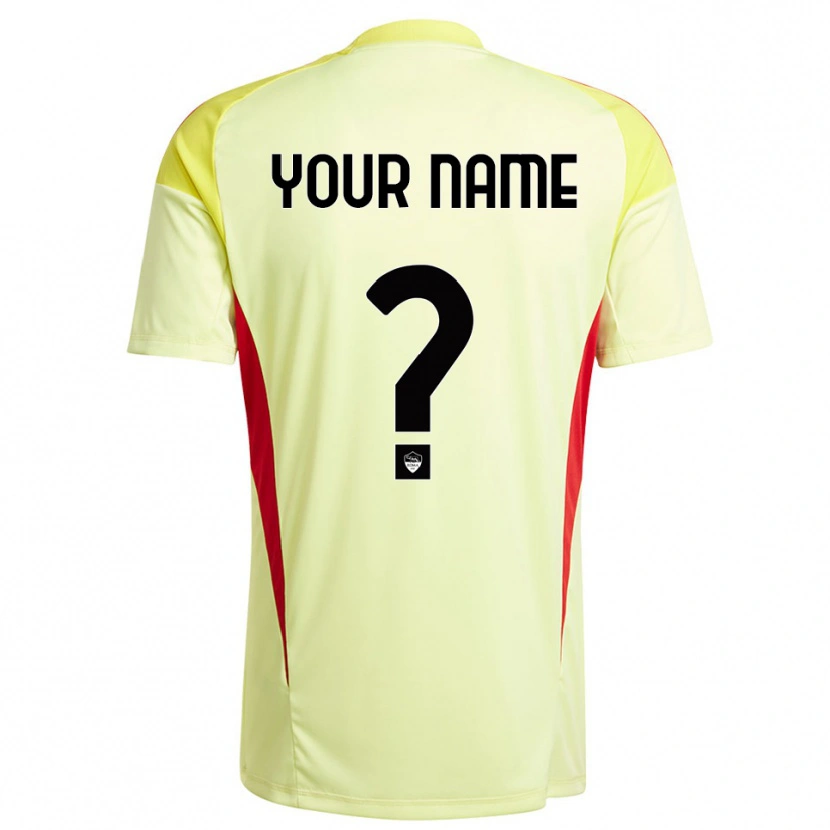 Danxen Kinder AS Roma Trikot Hellgelb Orange Torwarttrikot 2025/26 Schweiz