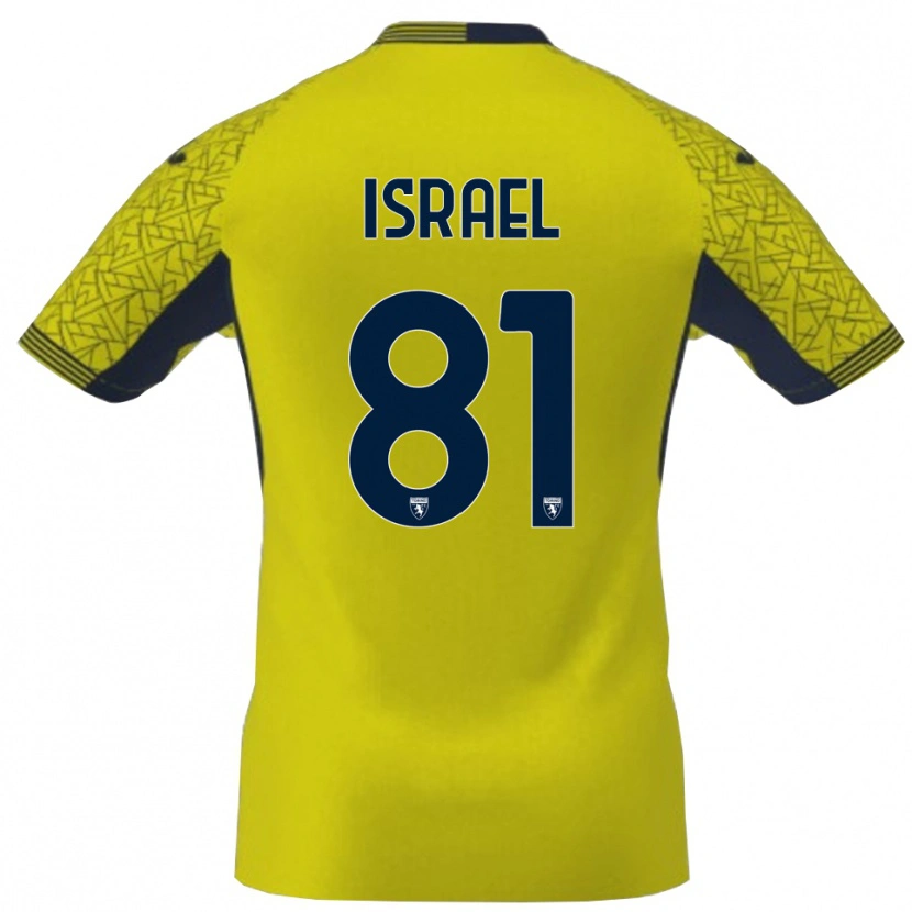 Danxen Kinder Franco Israel #81 Trikot Gelb Schwarz Torwarttrikot 2025/26 Schweiz