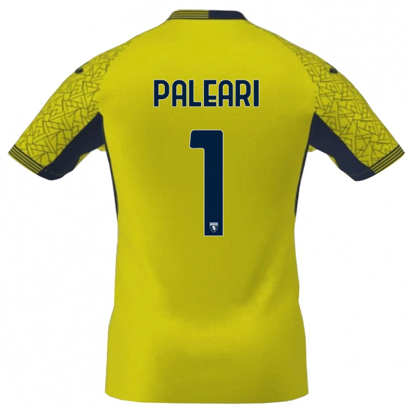 Danxen Kinder Alberto Paleari #1 Trikot Gelb Schwarz Torwarttrikot 2025/26 Schweiz
