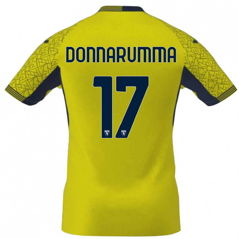 Danxen Kinder Antonio Donnarumma #17 Trikot Gelb Schwarz Torwarttrikot 2025/26 Schweiz