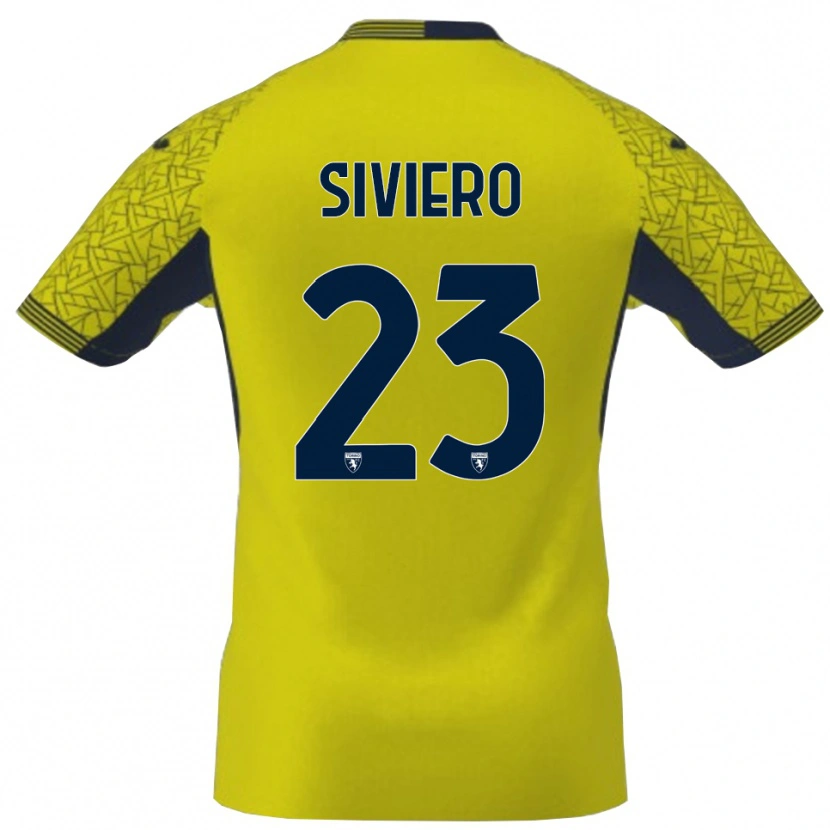 Danxen Kinder Lapo Siviero #23 Trikot Gelb Schwarz Torwarttrikot 2025/26 Schweiz