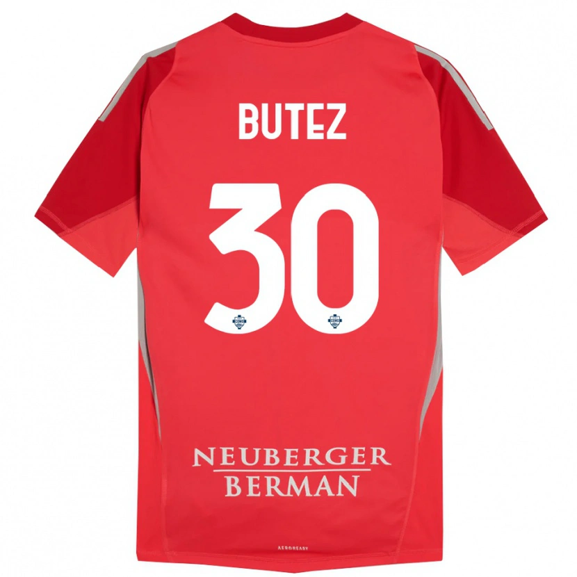 Danxen Kinder Jean Butez #30 Trikot Rot Grau Torwarttrikot 2025/26 Schweiz