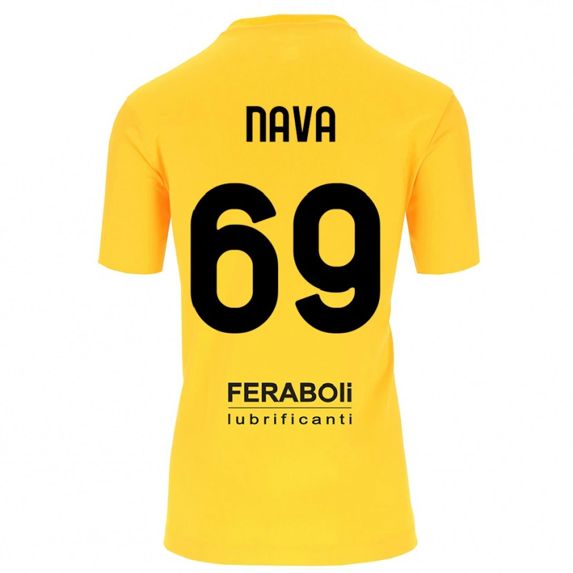 Danxen Kinder Lapo Nava #69 Trikot Gelb Schwarz Torwarttrikot 2025/26 Schweiz