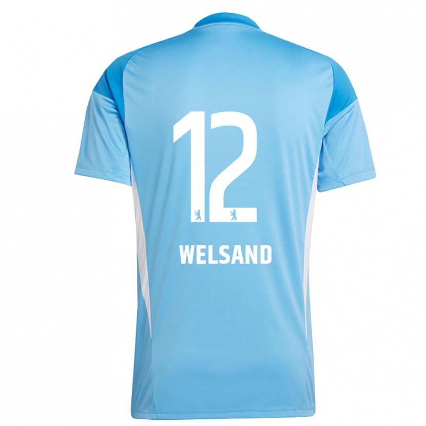Danxen Kinder Oskar Welsand #12 Trikot Blau Schwarz Torwarttrikot 2025/26 Schweiz