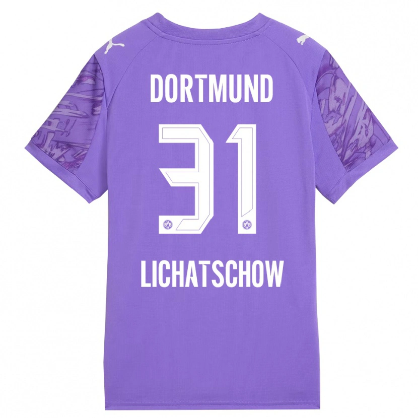 Danxen Kinder Deniese Lichatschow #31 Trikot Flieder Weiß Torwarttrikot 2025/26 Schweiz