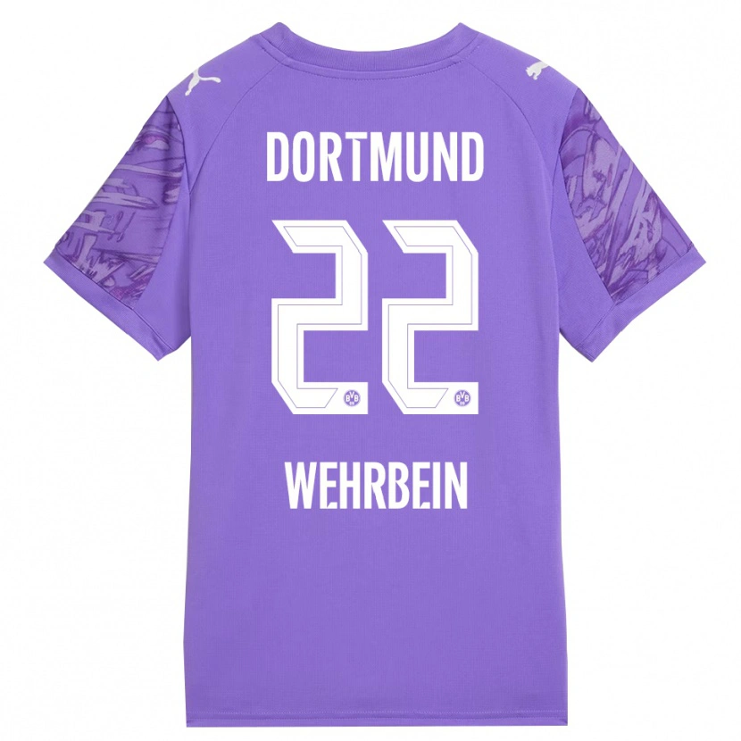 Danxen Kinder Jan-Mattis Wehrbein #22 Trikot Flieder Weiß Torwarttrikot 2025/26 Schweiz