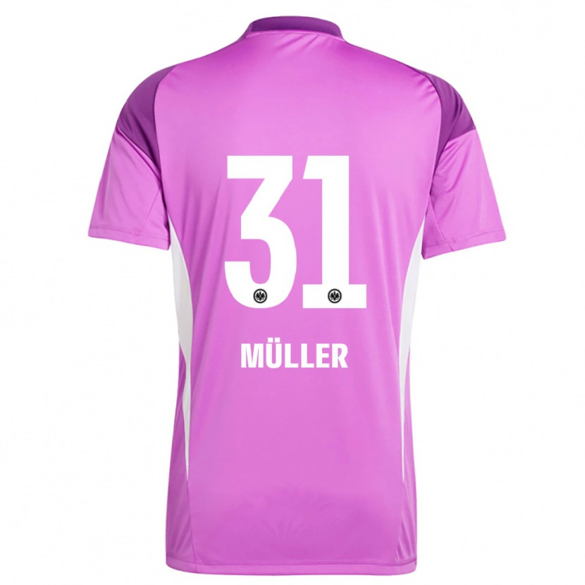 Danxen Kinder Laurin Müller #31 Trikot Flieder Weiß Torwarttrikot 2025/26 Schweiz
