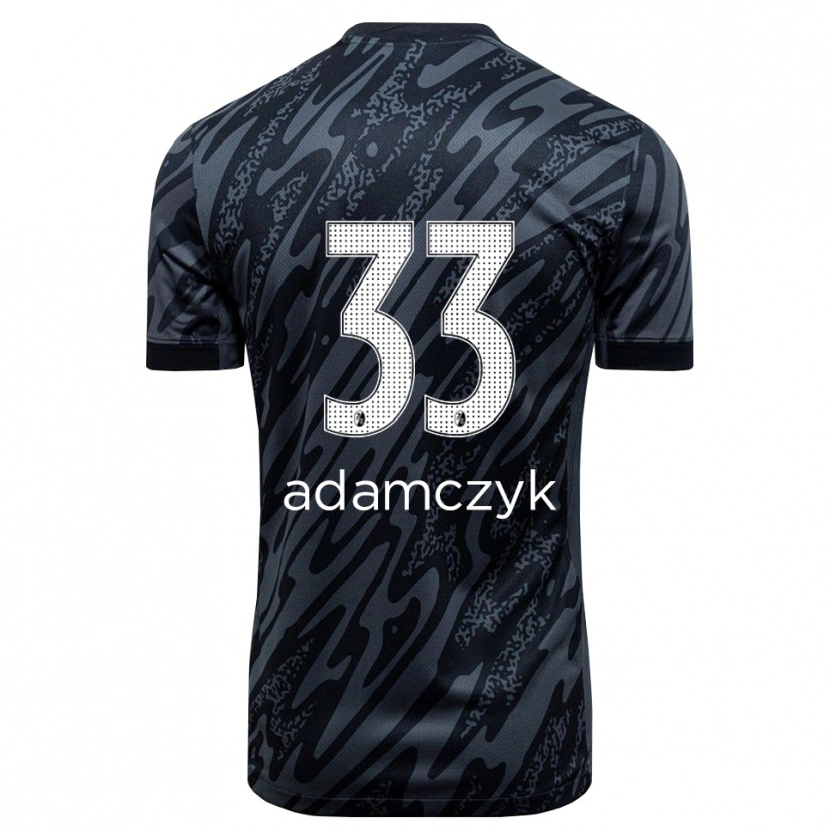 Danxen Kinder Rebecca Adamczyk #33 Trikot Schwarz Weiß Torwarttrikot 2025/26 Schweiz