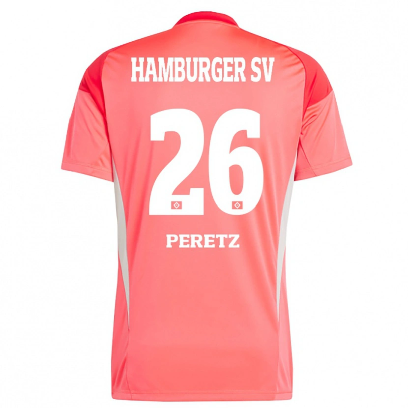 Danxen Kinder Daniel Peretz #26 Trikot Rot Orange Torwarttrikot 2025/26 Schweiz