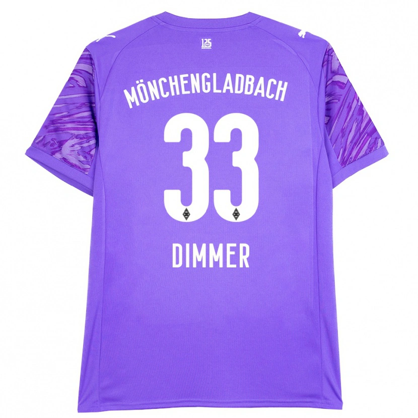 Danxen Kinder Florian Dimmer #33 Trikot Flieder Weiß Torwarttrikot 2025/26 Schweiz