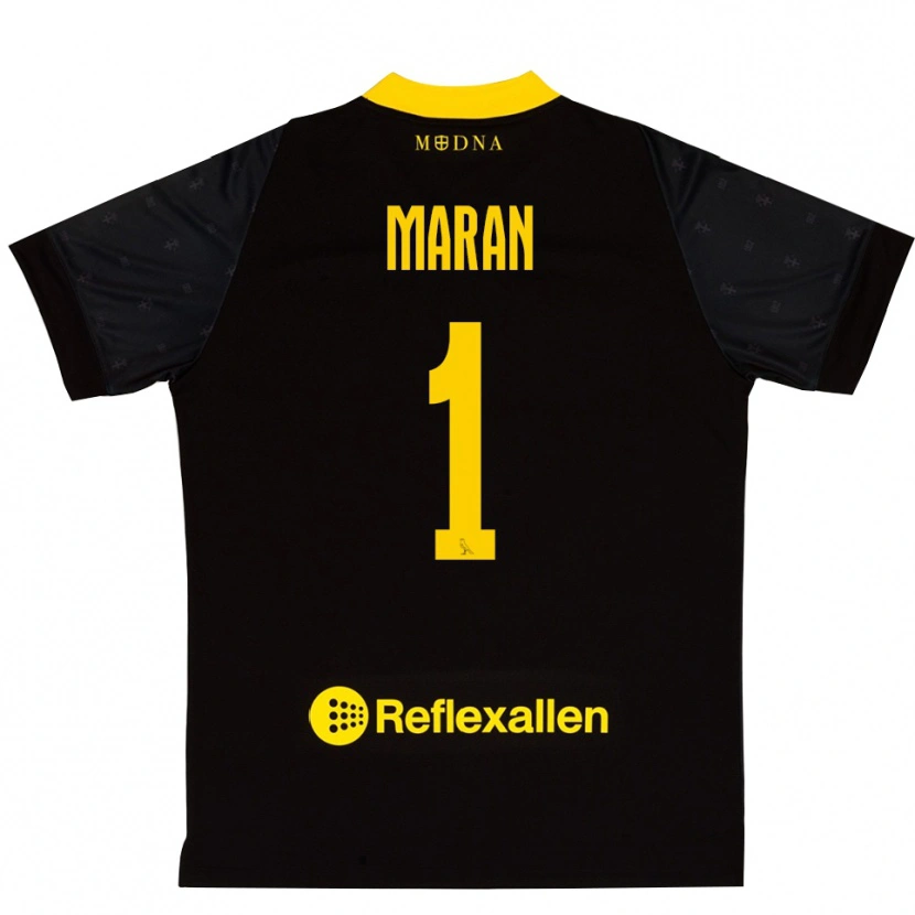 Danxen Kinder Andrea Maran #1 Trikot Schwarz Gelb Torwarttrikot 2025/26 Schweiz