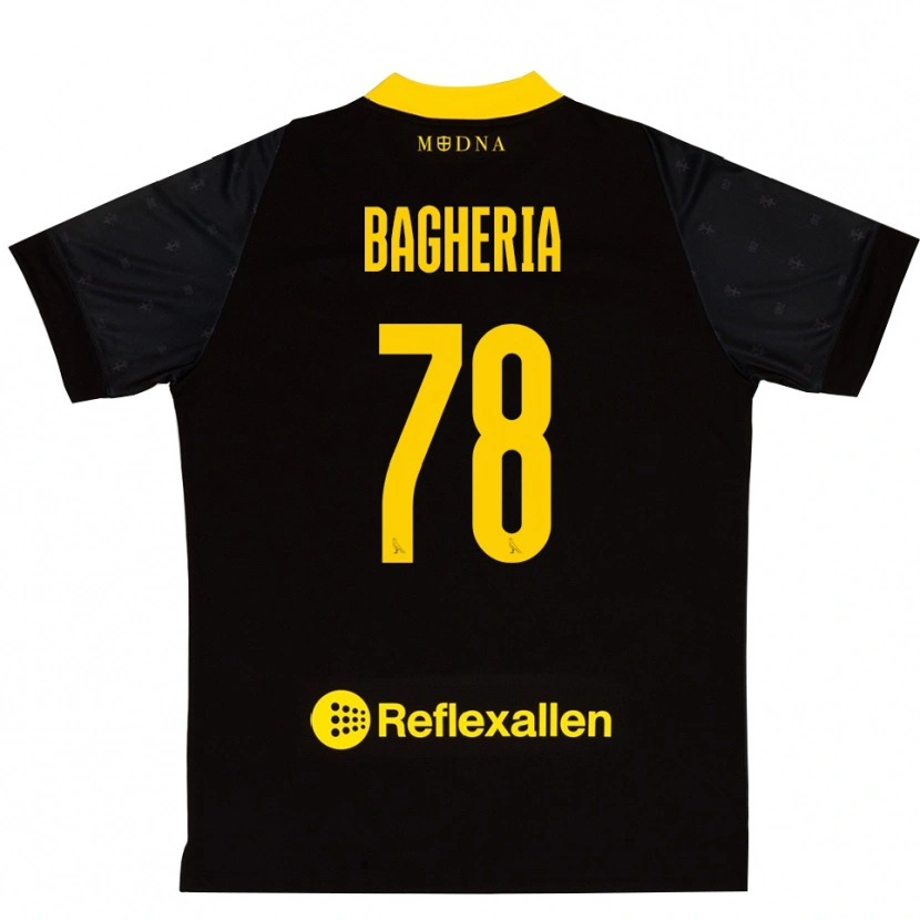 Danxen Kinder Fabrizio Bagheria #78 Trikot Schwarz Gelb Torwarttrikot 2025/26 Schweiz