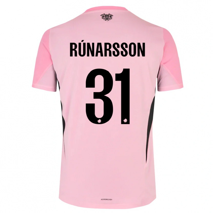 Danxen Kinder Rúnar Alex Rúnarsson #31 Trikot Pink Schwarz Torwarttrikot 2025/26 Schweiz