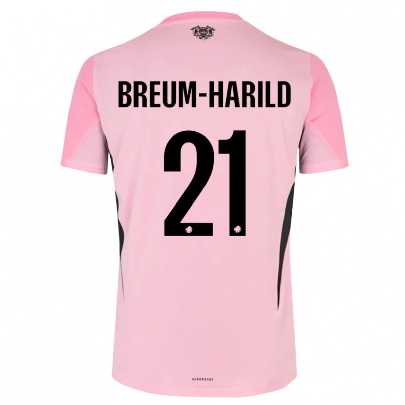 Danxen Kinder Tobias Breum-Harild #21 Trikot Pink Schwarz Torwarttrikot 2025/26 Schweiz