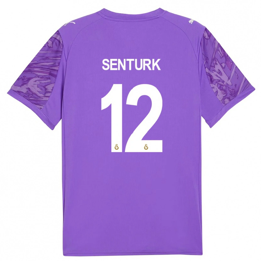 Danxen Kinder Haktan Şentürk #12 Trikot Lila Weiß Torwarttrikot 2025/26 Schweiz