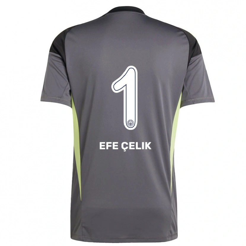 Danxen Kinder Mehmet Efe Çelik #1 Trikot Dunkelgrau Schwarz Torwarttrikot 2025/26 Schweiz