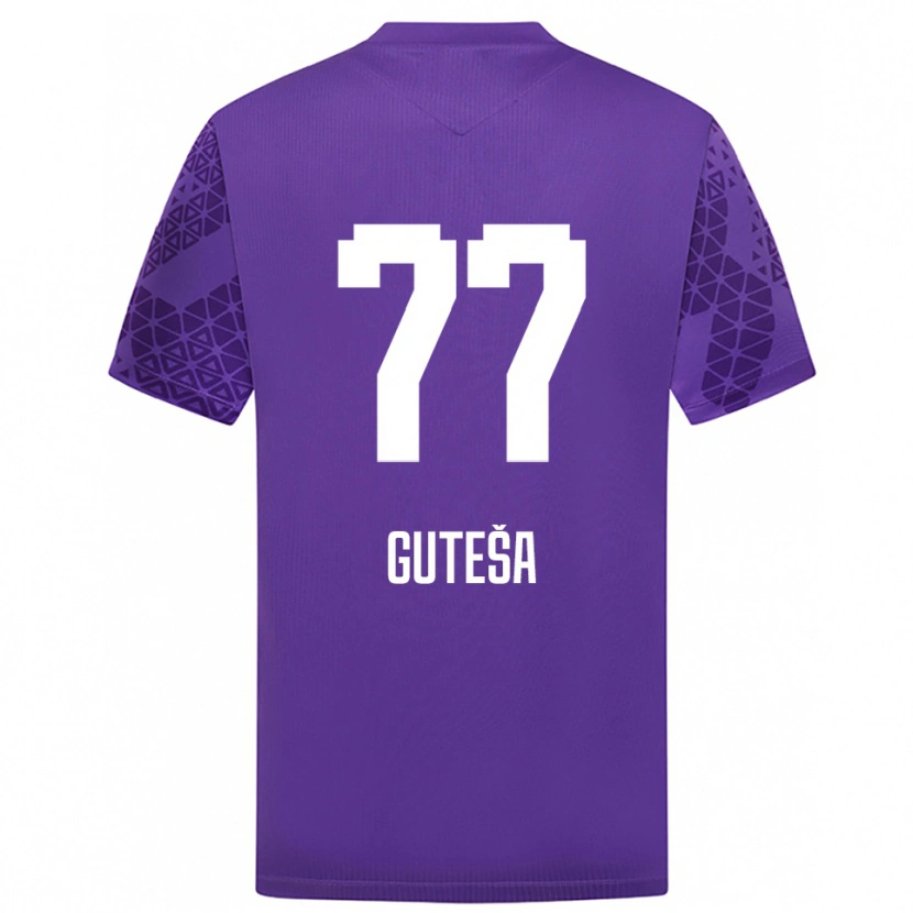 Danxen Kinder Ivan Guteša #77 Trikot Indigo Weiß Torwarttrikot 2025/26 Schweiz