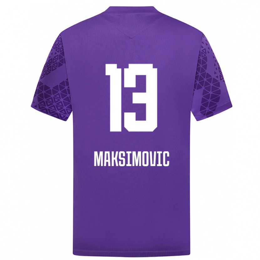 Danxen Kinder Filip Maksimovic #13 Trikot Indigo Weiß Torwarttrikot 2025/26 Schweiz