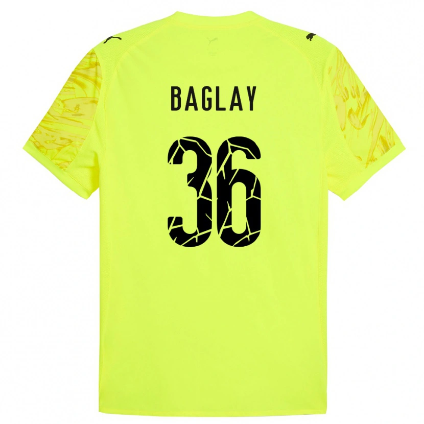 Danxen Kinder Rostyslav Baglay #36 Trikot Grün Gelb Torwarttrikot 2025/26 Schweiz