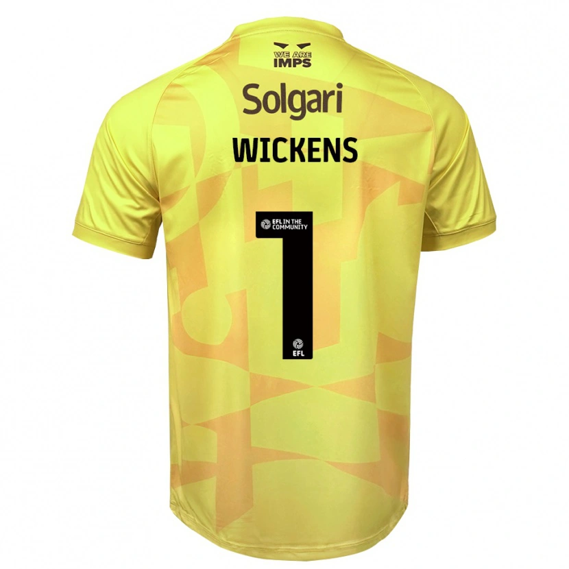Danxen Herren George Wickens #1 Trikot Gelb Schwarz Torwarttrikot 2025/26 Schweiz