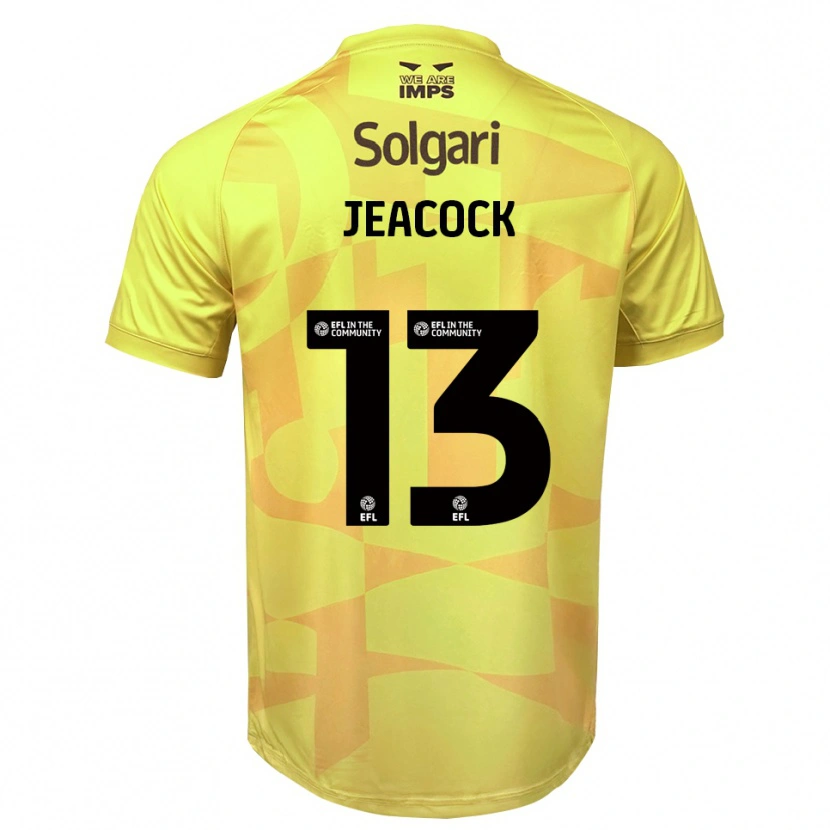 Danxen Herren Zach Jeacock #13 Trikot Gelb Schwarz Torwarttrikot 2025/26 Schweiz