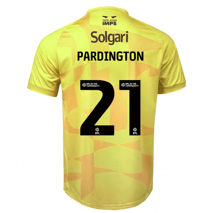 Danxen Herren Jamie Pardington #21 Trikot Gelb Schwarz Torwarttrikot 2025/26 Schweiz