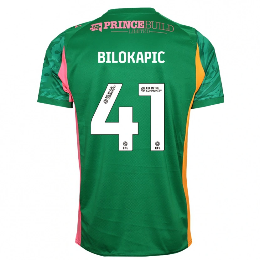 Danxen Herren Nicholas Bilokapic #41 Trikot Grün Rosa Torwarttrikot 2025/26 Schweiz