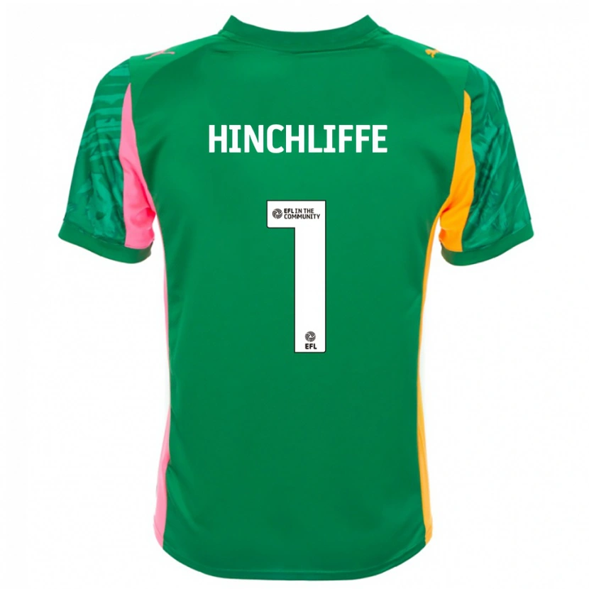 Danxen Herren Ben Hinchliffe #1 Trikot Grün Rosa Weiß Torwarttrikot 2025/26 Schweiz