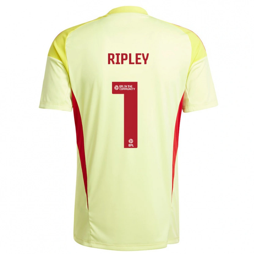 Danxen Herren Connor Ripley #1 Trikot Blassgelb Torwarttrikot 2025/26 Schweiz