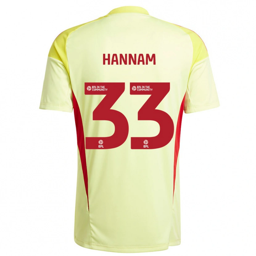 Danxen Herren Shawna Hannam #33 Trikot Blassgelb Torwarttrikot 2025/26 Schweiz