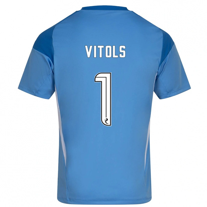 Danxen Herren Rodrigo Vitols #1 Trikot Blau Weiß Torwarttrikot 2025/26 Schweiz