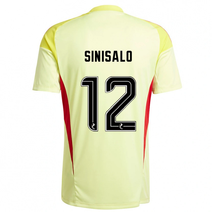 Danxen Herren Viljami Sinisalo #12 Trikot Gelb Rot Torwarttrikot 2025/26 Schweiz